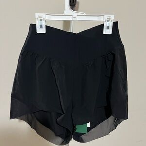 HALARA Black Layered Athletic Shorts